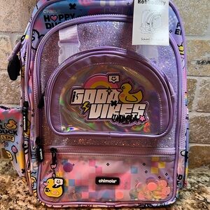 Purple Kids Backpack - Good Vibes Design
